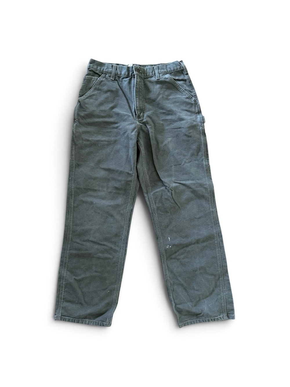 Carhartt Men's Olive Green Work Pants - Classic Utility Style